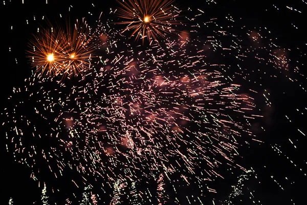 Firework, fire show as background