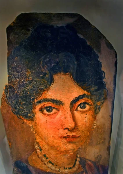 Berlin Germany Exhibition Old Museum Altes Museum Mummy Portrait Fayum — Stock Photo, Image