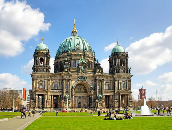 Berlin Cathedral Located Museum Island Unesco Designated World Heritage Site — Stock Fotó
