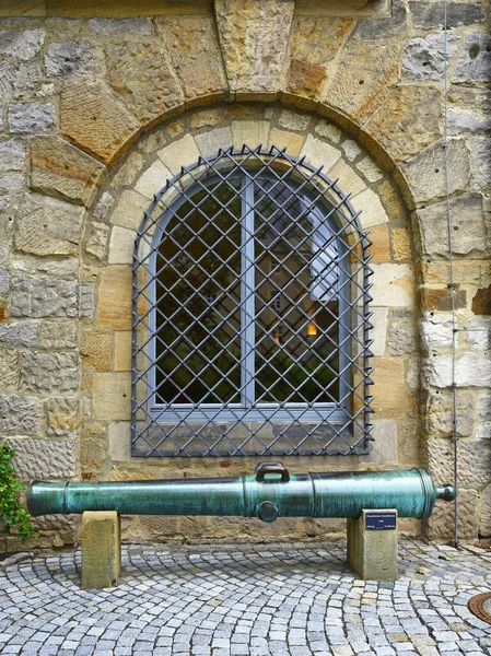 French Barrel Cannon Made 1786 Courtyard Castle Coburg Coburg Fortress — Stock Photo, Image