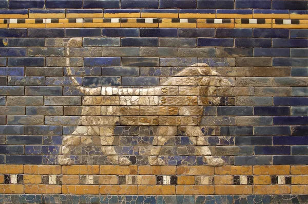 Details Babylonian City Wall Pergamon Museum Museumsinsel Museum Island Berlin — Stock Photo, Image