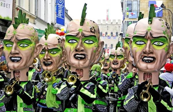 Musiciens Défilé Carnaval Cologne Allemagne Défilé Est Organisé Chaque Année — Photo