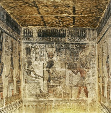 Deir el-Medina 'daki Tapınak Nöbetçileri. Luxor 'daki Krallar Vadisi yakınlarındaki Antik Mısır işçi kasabası - Unesco Dünya Mirası Alanı, Lüksör, Mısır