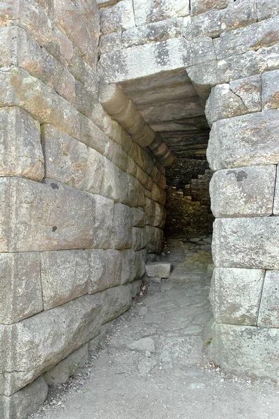 Paredes Pedra Sítio Arqueológico Butrint Albânia Património Mundial Pela Unesco — Fotografia de Stock