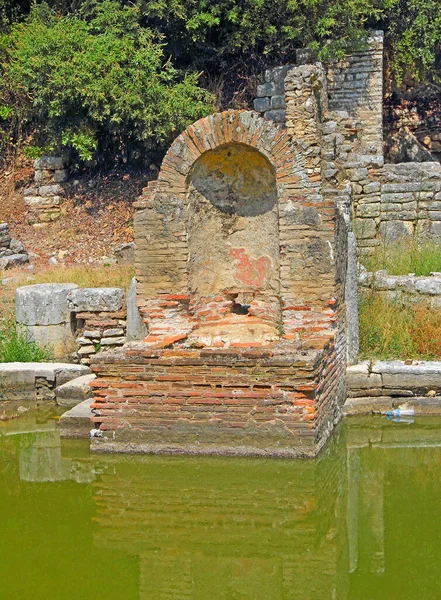 Arnavutluk Taki Butrint Arkeoloji Bölgesi Unesco Dan Dünya Mirası Sitesi — Stok fotoğraf