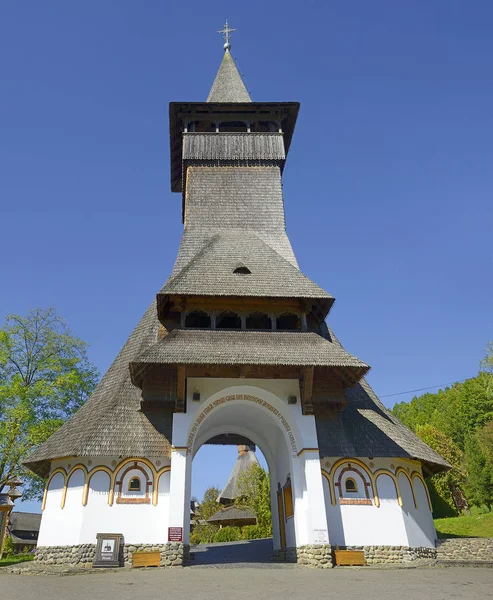 Barsana Houten Klooster Barsana Klooster Een Van Belangrijkste Bezienswaardigheid Maramures — Stockfoto