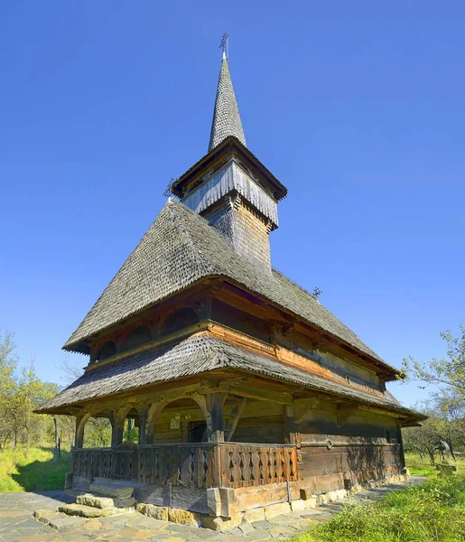 Wooden Church Presentation Virgin Temple Barsana Romania Belongs Collection Wooden — 스톡 사진