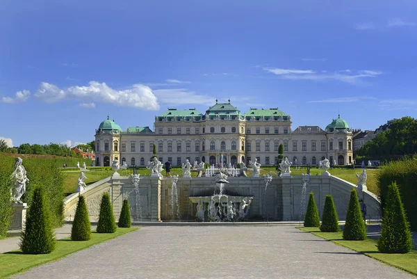 Viena Austria Alto Palacio Del Belvedere Viena Patrimonio Humanidad Por —  Fotos de Stock