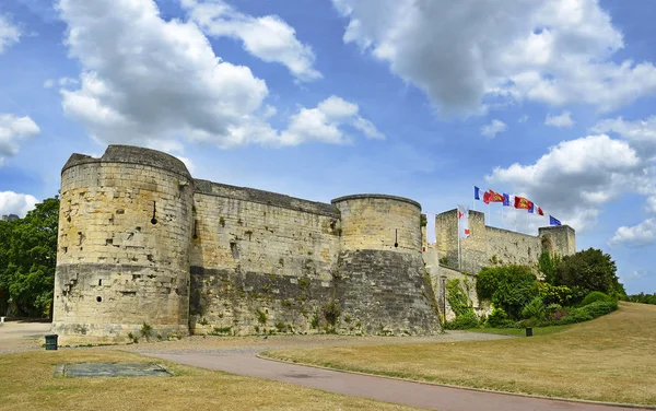 Castelo Caen 1060 Guilherme Normandia Estabeleceu Uma Nova Fortaleza Caen — Fotografia de Stock
