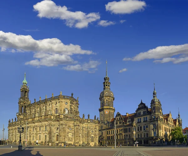 Dresden Cathedral Holy Trinity Hofkirche Dresden Castle Saxony Germany — 스톡 사진
