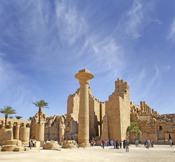 África Egito Luxor Templo Karnak Património Mundial Unesco — Fotografia de Stock