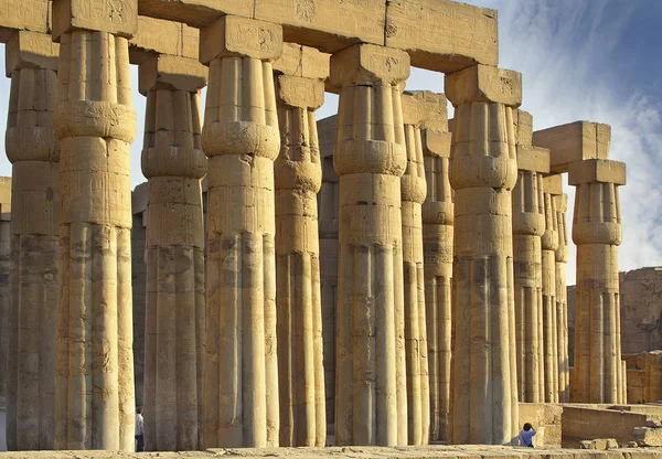 Lyx Tempel Thebe Afrika Egypten Unescos Världsarv — Stockfoto