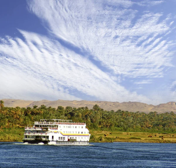 Boat River Nile Egypt — Stock Photo, Image