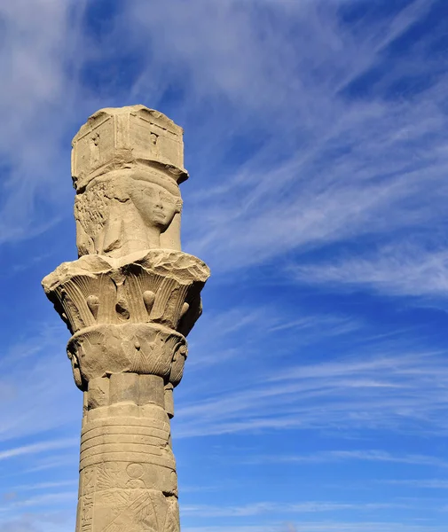 Luxor Egito Estátuas Antigas Templo Hatsepsut Tebas Patrimônio Mundial Unesco — Fotografia de Stock