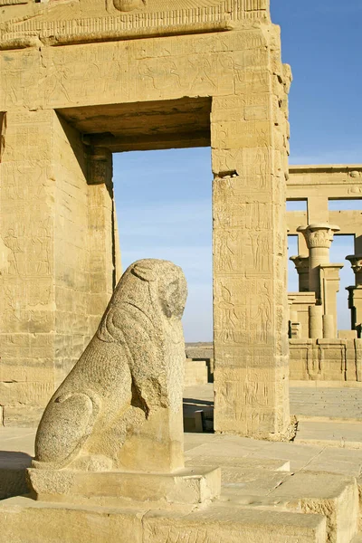 Templo Antigo Philae Egito Patrimônio Mundial Unesco — Fotografia de Stock