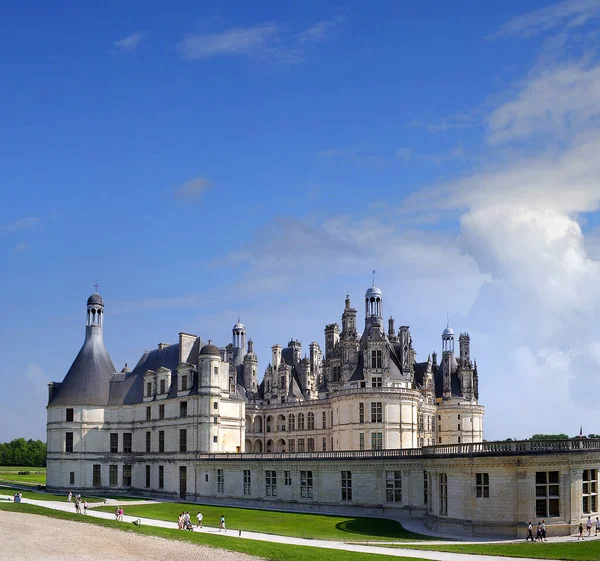 Chateau Chambord Chambord Det Kongelige Middelalderslottet Loire Valley Unescos Kulturarvsted – stockfoto