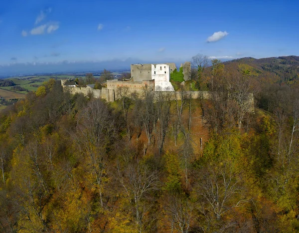 Castle Hukvaldy One Largest Castle Ruins Czech Republic Northeastern Moravia — Stock Photo, Image