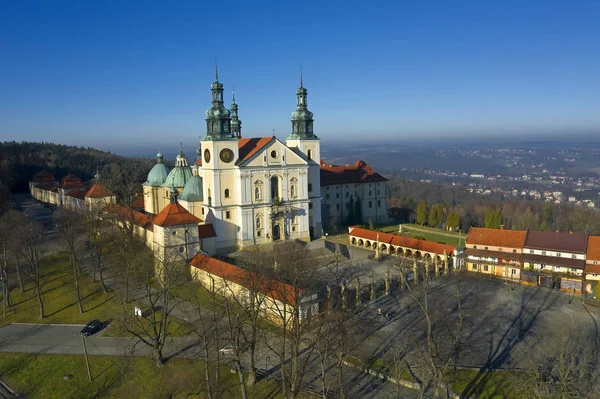 Kalwaria Zebrzydowska Polônia Patrimônio Mundial Unesco Paisagem Onde Caminhos Calvário — Fotografia de Stock