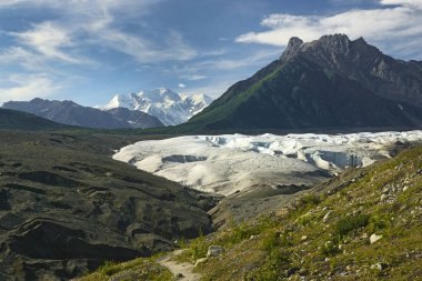 Kök Buzulu, Mccarthy ve Eski Kennecott bakır madeni Wrangell-St. Elias Ulusal Parkı ve Koruma Alanı, Alaska, Usa, Unesco Dünya Mirası Bölgesi