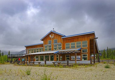 DAWSON CITY, CANADA - Tombstone  Interpretive Centre of Tombstone Territorial Park. It is located in central Yukon, near the southern end of the Dempster Highway