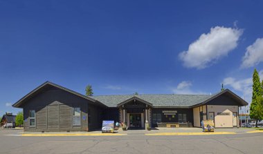 West Yellowstone - A small town on the edge of the Yellowstone National Park, Montana. Yellowstone National Park is UNESCO World Heritage Site, USA