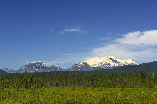 Wrangell Mountains Mccarthy Road Wrangell Hory Jsou Vysoké Pohoří Východní — Stock fotografie