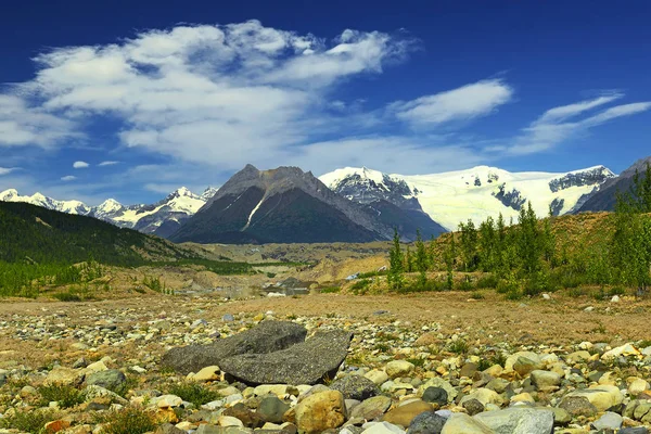 Wrangell Berge Von Der Mccarthy Straße Das Wrangell Gebirge Ist — Stockfoto