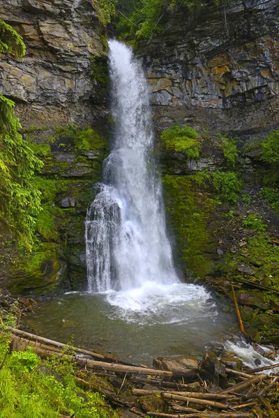 Nesbitt\'s Knee Falls and Waterfall Creek of Monkman Provincial Park, Northern Rockies, British Columbia, Canada