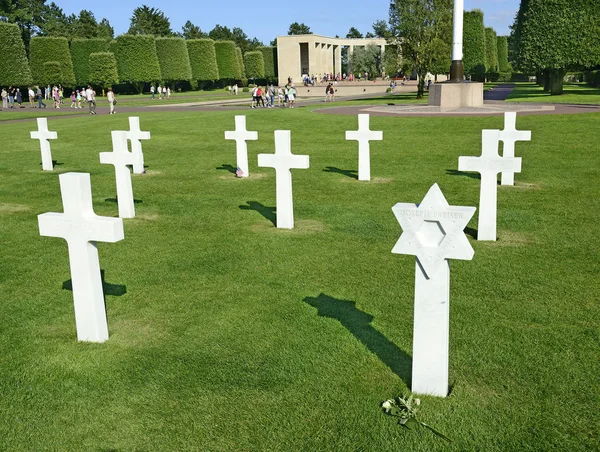 Colleville-Sur-Mer, War Graves and Memorial of American cemetery in Collevile, Normandy. On Omaha beach near Collevile vilage was American invastion 1944 year.