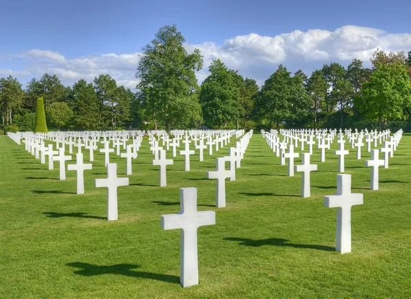 Colleville Sur Mer War Graves Memorial American Cemetery Collevile Normandía — Foto de Stock