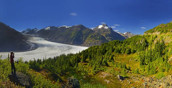 Blick Auf Den Wunderschönen Lachsgletscher Britische Columbia Kanada — Stockfoto