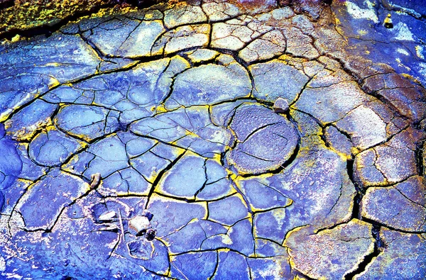 Высушенная Перегретой Водой Вулканическими Газами Земля Вулканическом Национальном Парке Лассен — стоковое фото