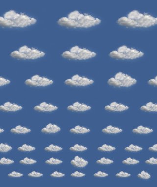 Bulutlu mavi gökyüzü - arkaplan