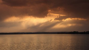Güzel gökyüzü ile gün batımı - arkaplan, soyutlama