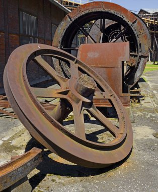 Eski kumaş bina detaylarının manzarası 