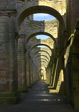 Fountains Abbey, Studley Royal, North Yorkshire, Ripon, İngiltere - Unesco Dünya Mirası