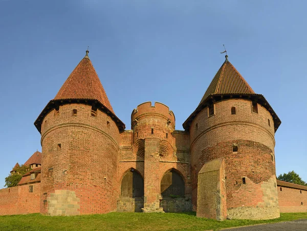 Замок Малборк Померанії Польща Unesco World Heritage Site Фортеця Тевтонських — стокове фото