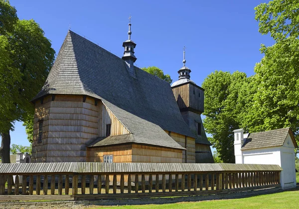 All Saints Church Blizne Poland Церква Належить Колекції Дерев Яних — стокове фото