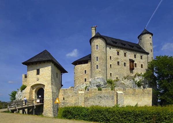 Castelo Real Bobolice Perto Cracóvia Foi Construído Durante Reinado Kazimierz — Fotografia de Stock