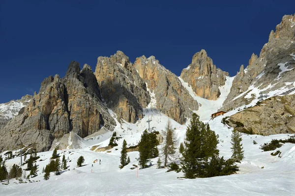 Skidområdet Cristallo Dolomiti Berg Italien Europa Unesco Världsarv — Stockfoto