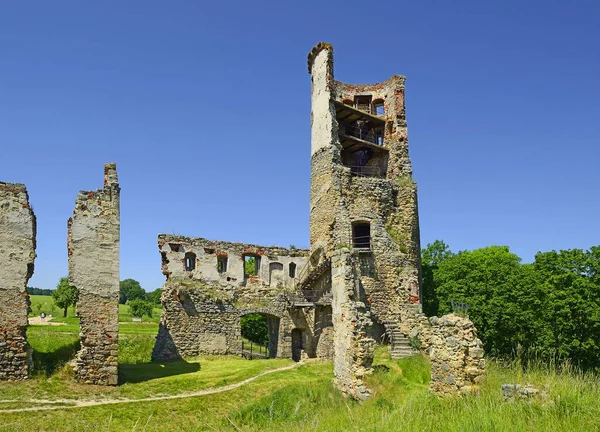 The ruins of the castle Zviretice near Mlada Boleslav. The castle was built in the early 14th century. Central Bohemia, Czech Republic