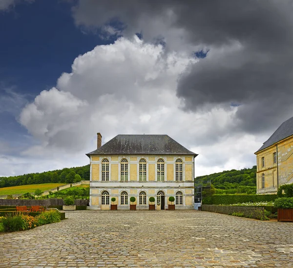 Аббатство Abbee Romane Normande Saint Georges Bohemville Northern Abbey Romane — стоковое фото