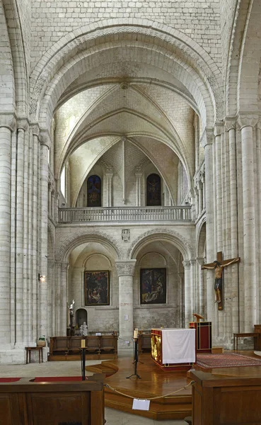 Kostel Saint Martin Boscherville Opatství Abbaye Romane Normande Saint Georges — Stock fotografie