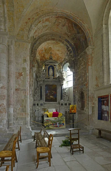 Kyrkan Saint Martin Boscherville Abbey Abbaye Romane Normande Saint Georges — Stockfoto