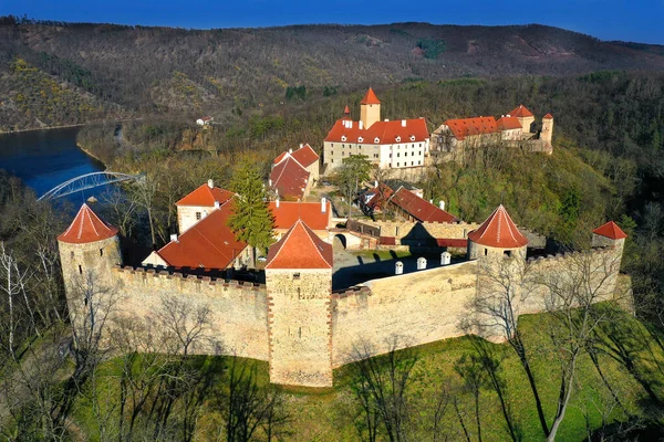 Κάστρο Veveri Κοντά Στην Πόλη Του Μπρνο Μοραβία Τσεχία — Φωτογραφία Αρχείου