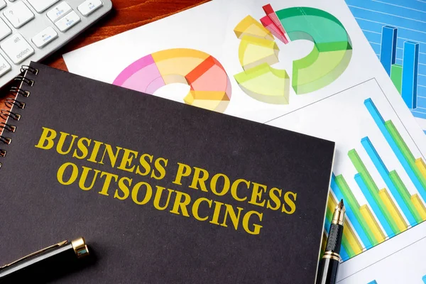 Бронирование с названием Business Process Outsourcing BPO . — стоковое фото