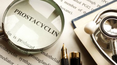 Başlık Prostacyclin bir tablo ile belge.