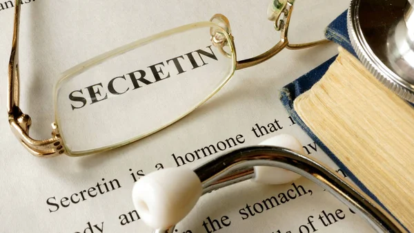 Secretin written on a paper. — Stock Photo, Image