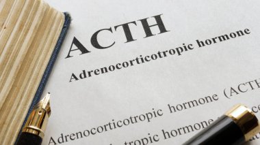Document with title Adrenocorticotropic hormone (ACTH). clipart