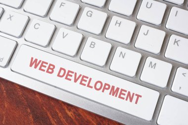 Düğme-in klavye ile kelime Web geliştirme.